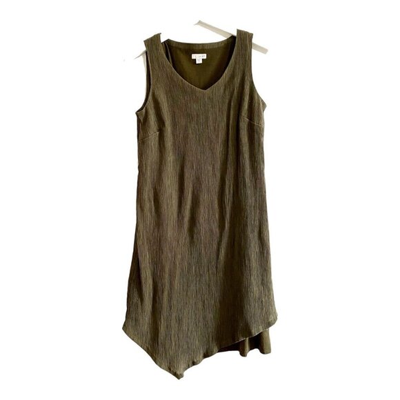 Pure Jill Textured mixed media dress, brown Size XS - Picture 3 of 12